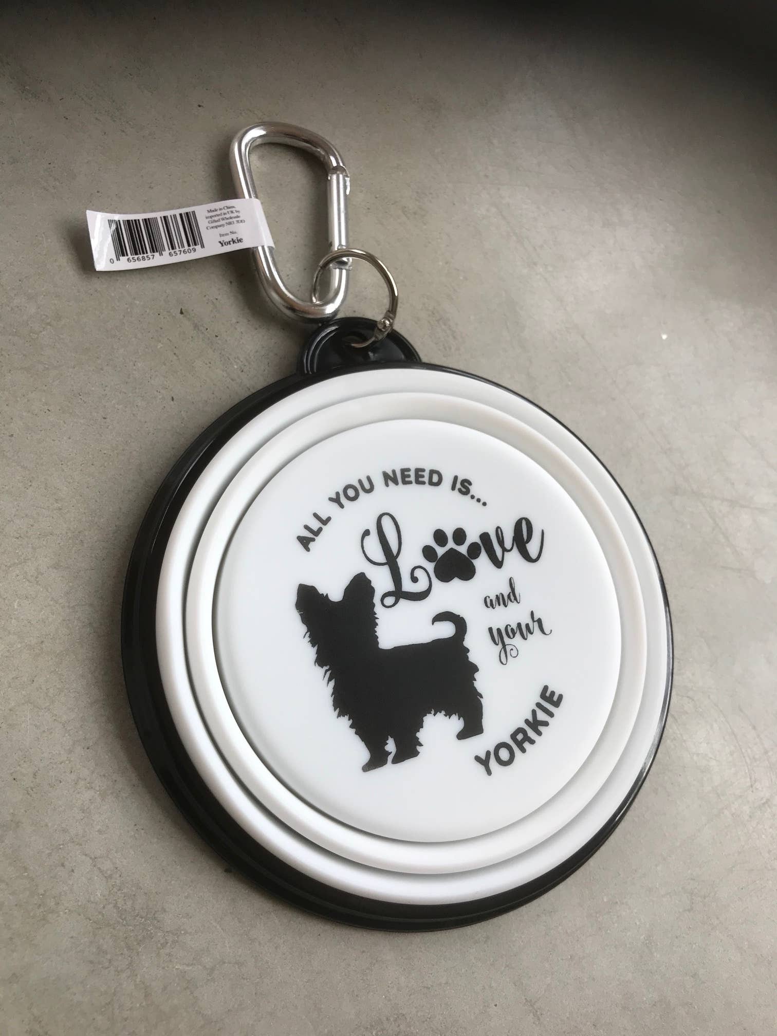 Yorkshire Terrier Travel Pet Bowl